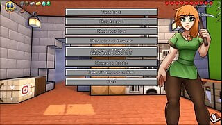 HornyCraft Minecraft Parody Hentai game PornPlay Ep.17 Steve fucks Alex in a netherworld gangbang