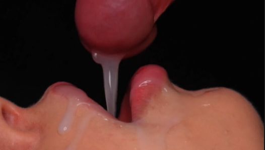 The most Sensual BLOWJOB with mouth, tongue and lips - Amazing cumshot