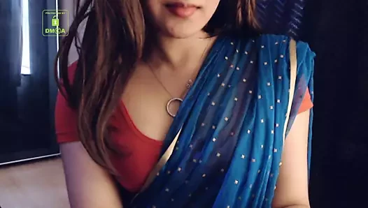 Cammodel BadGirlLHR in Saree