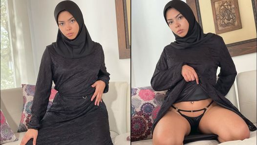 ポルノを見て捕まったイスラム教徒のヒジャビティーンはお尻を犯される